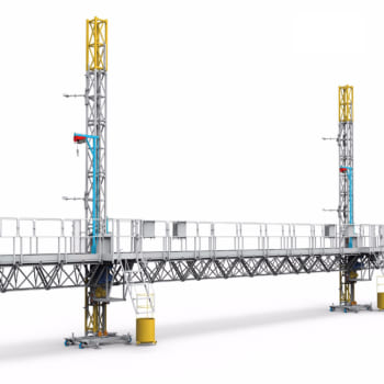 Những lợi thế của Sàn leo đối với sàn treo hoặc giàn giáo truyền thống